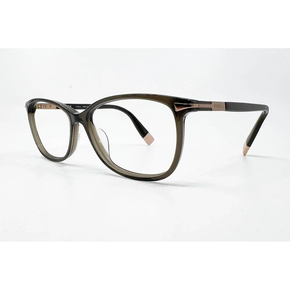Furla Eyeglasses Womens Brown VFU170K 06S8 Cat Eye 52-16-135